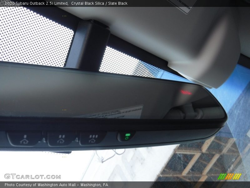 Crystal Black Silica / Slate Black 2020 Subaru Outback 2.5i Limited
