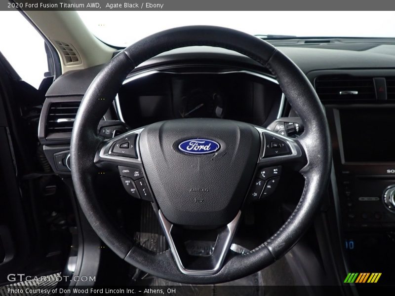 Agate Black / Ebony 2020 Ford Fusion Titanium AWD