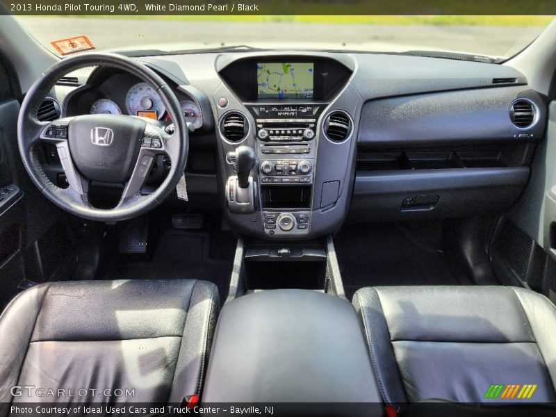 White Diamond Pearl / Black 2013 Honda Pilot Touring 4WD