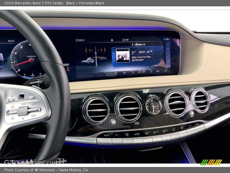 Black / Porcelain/Black 2020 Mercedes-Benz S 560 Sedan