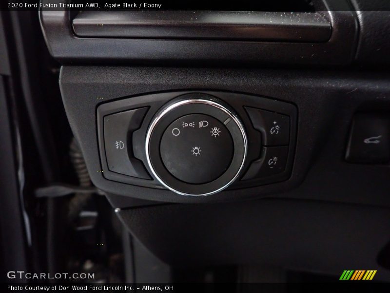 Agate Black / Ebony 2020 Ford Fusion Titanium AWD