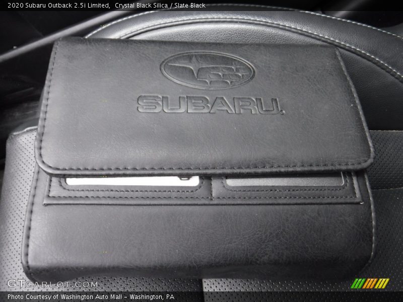 Crystal Black Silica / Slate Black 2020 Subaru Outback 2.5i Limited