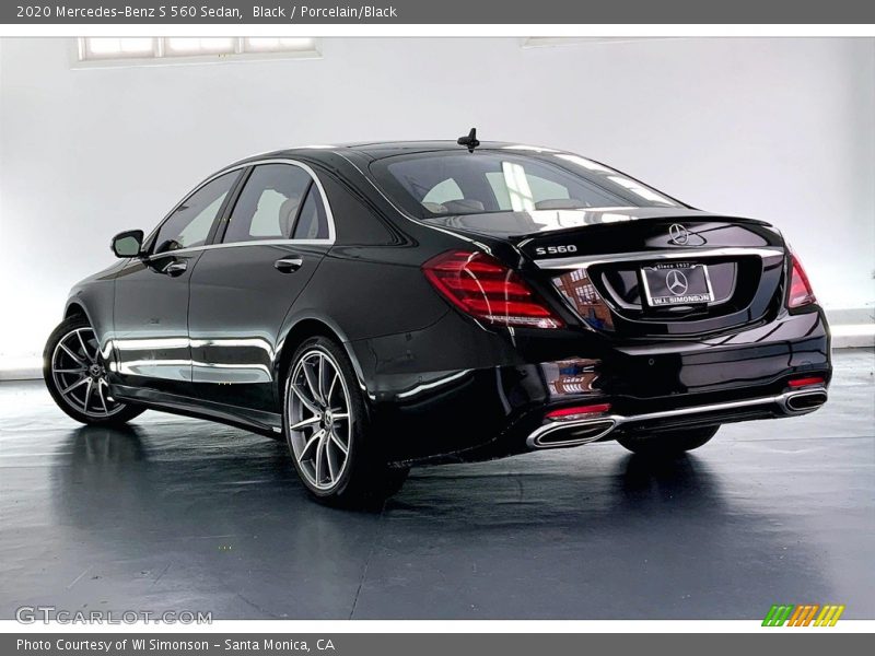 Black / Porcelain/Black 2020 Mercedes-Benz S 560 Sedan