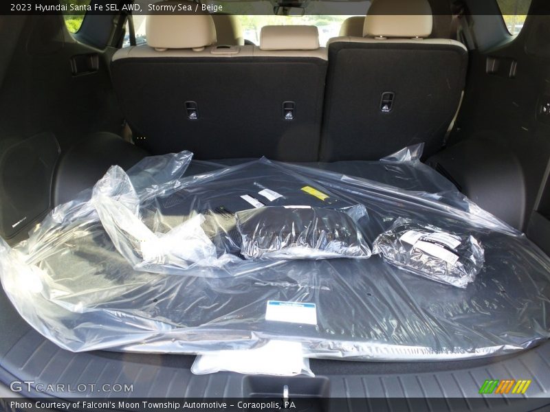 Stormy Sea / Beige 2023 Hyundai Santa Fe SEL AWD