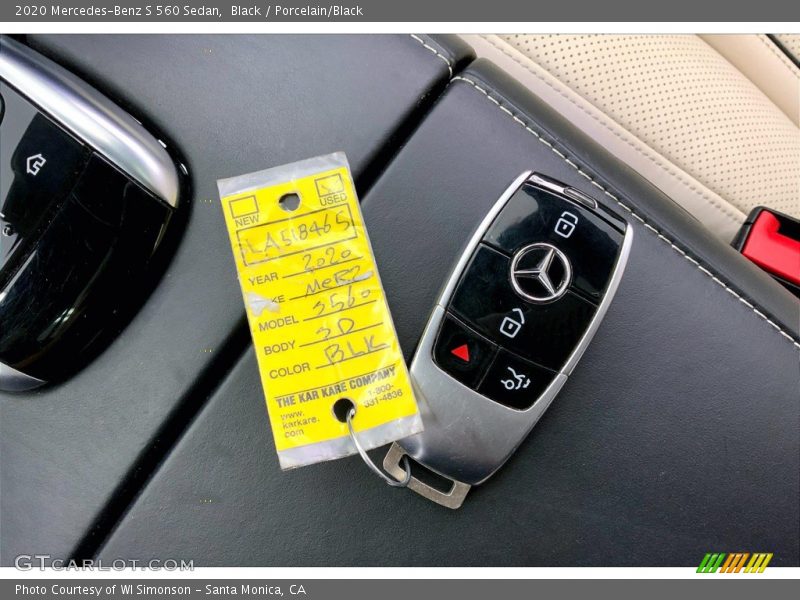Black / Porcelain/Black 2020 Mercedes-Benz S 560 Sedan