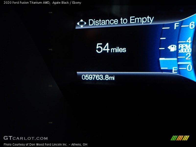 Agate Black / Ebony 2020 Ford Fusion Titanium AWD