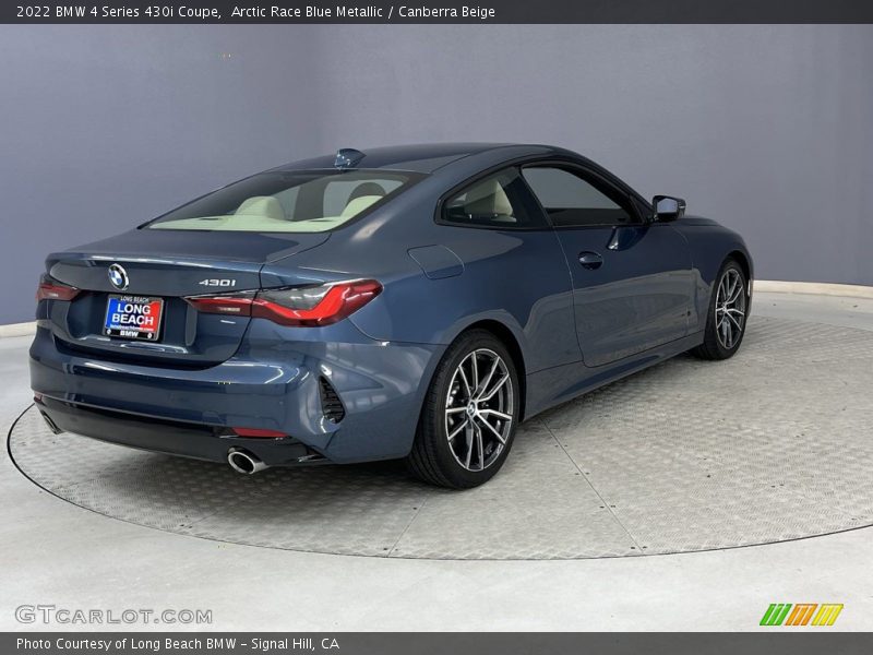 Arctic Race Blue Metallic / Canberra Beige 2022 BMW 4 Series 430i Coupe