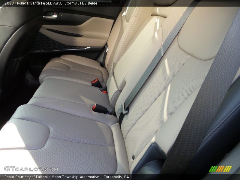 Stormy Sea / Beige 2023 Hyundai Santa Fe SEL AWD