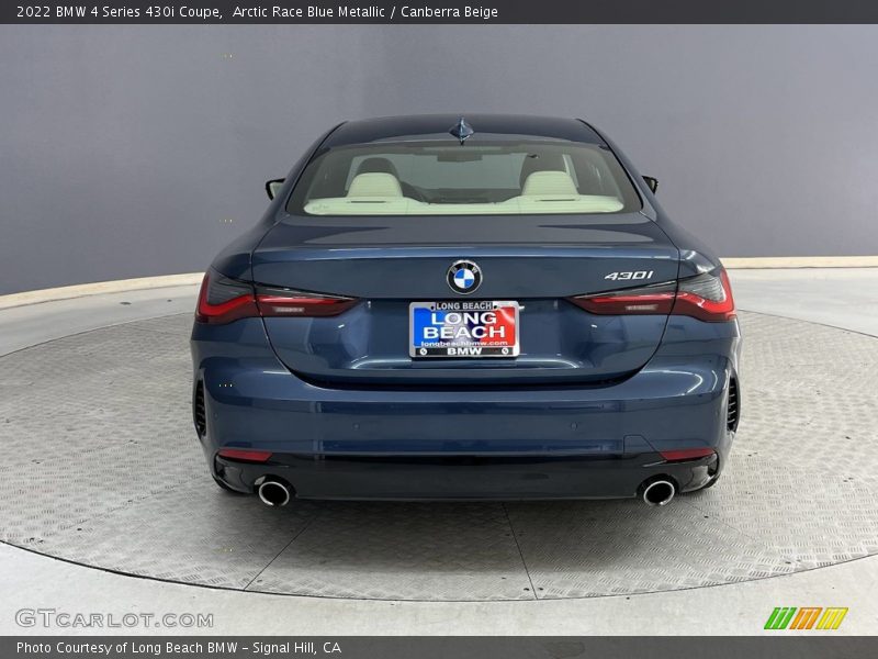 Arctic Race Blue Metallic / Canberra Beige 2022 BMW 4 Series 430i Coupe