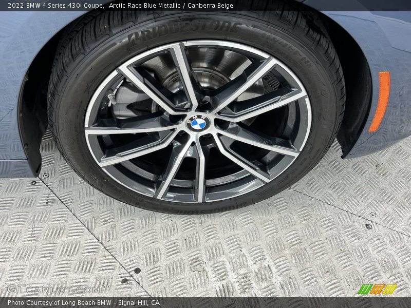 Arctic Race Blue Metallic / Canberra Beige 2022 BMW 4 Series 430i Coupe
