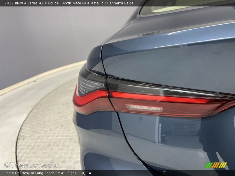 Arctic Race Blue Metallic / Canberra Beige 2022 BMW 4 Series 430i Coupe