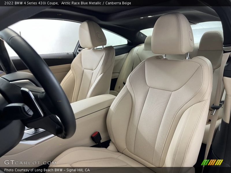 Arctic Race Blue Metallic / Canberra Beige 2022 BMW 4 Series 430i Coupe
