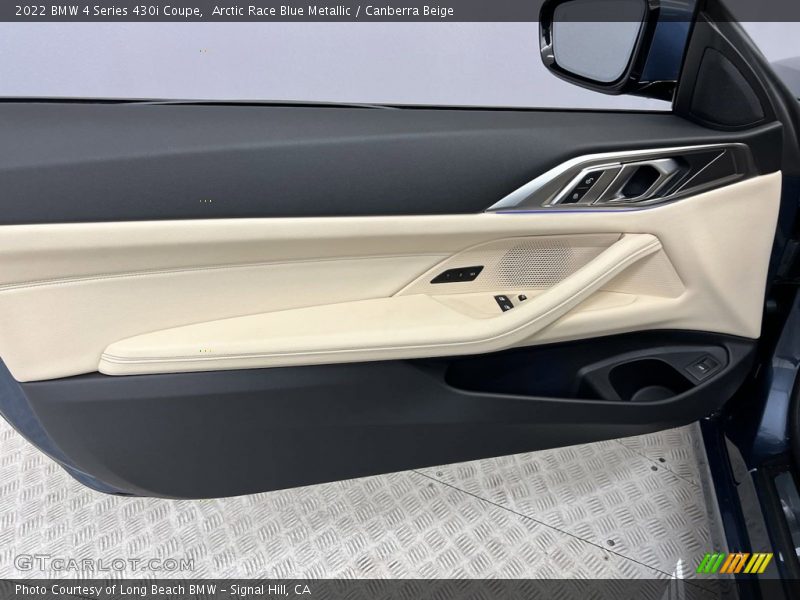 Arctic Race Blue Metallic / Canberra Beige 2022 BMW 4 Series 430i Coupe
