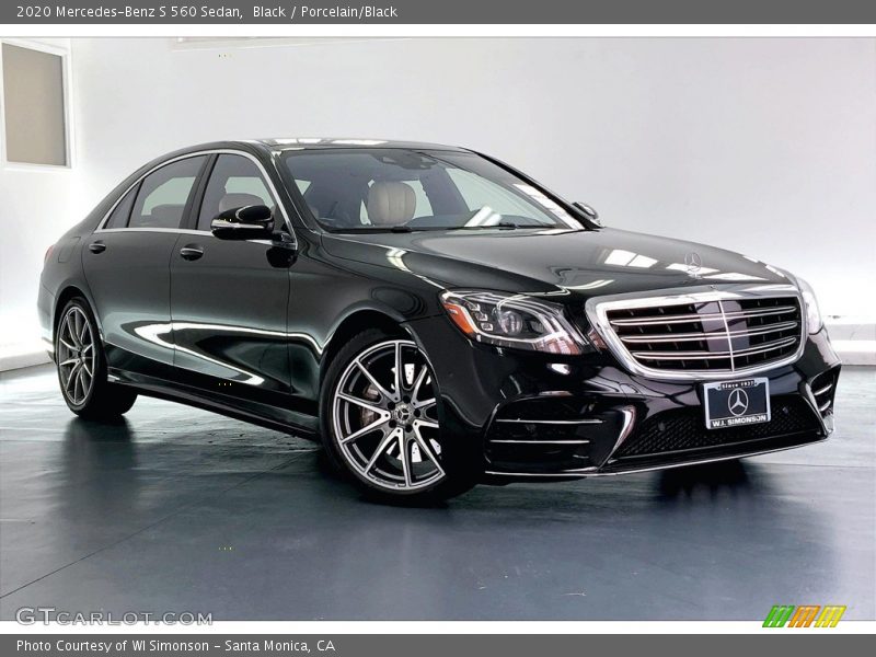 Black / Porcelain/Black 2020 Mercedes-Benz S 560 Sedan