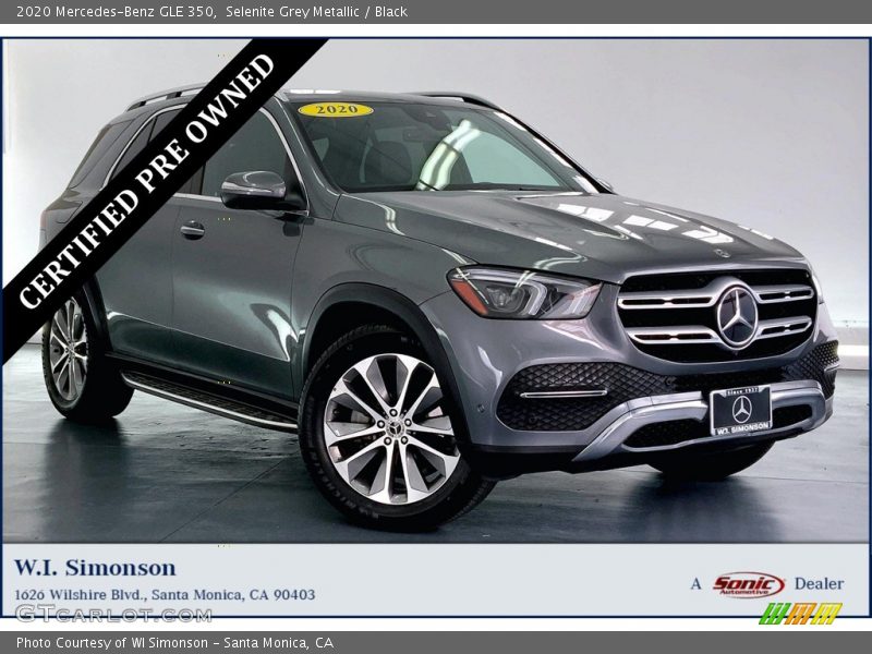 Selenite Grey Metallic / Black 2020 Mercedes-Benz GLE 350