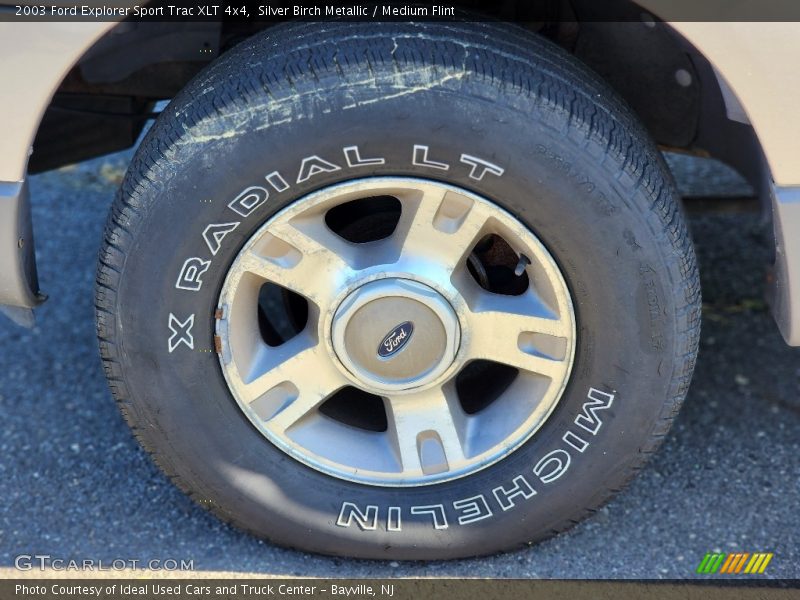 Silver Birch Metallic / Medium Flint 2003 Ford Explorer Sport Trac XLT 4x4