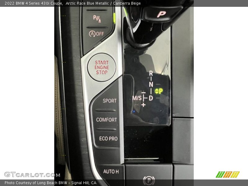 Arctic Race Blue Metallic / Canberra Beige 2022 BMW 4 Series 430i Coupe