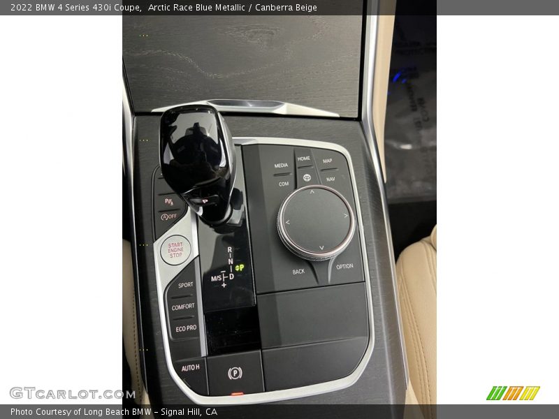 Arctic Race Blue Metallic / Canberra Beige 2022 BMW 4 Series 430i Coupe