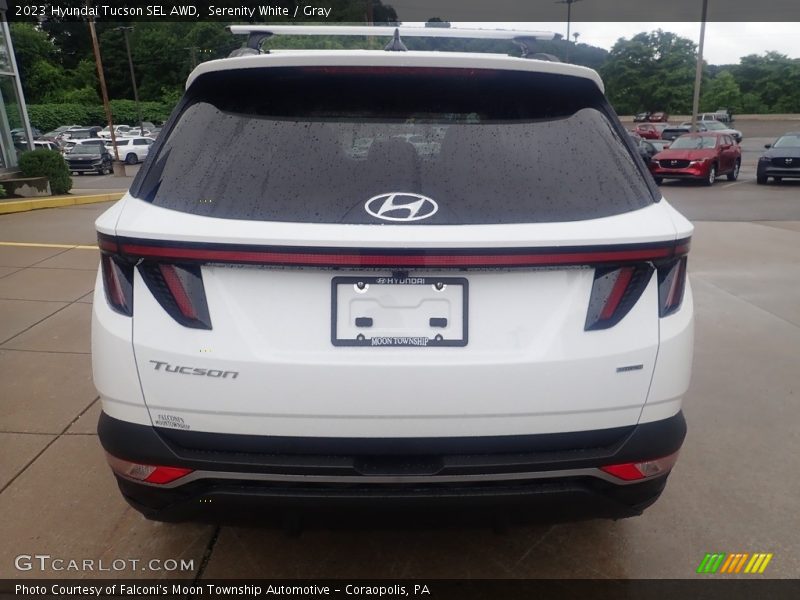 Serenity White / Gray 2023 Hyundai Tucson SEL AWD