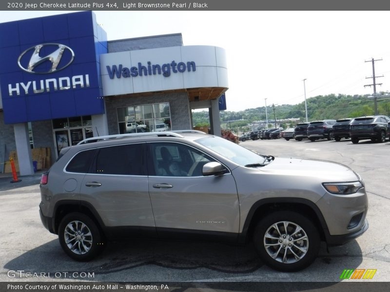 Light Brownstone Pearl / Black 2020 Jeep Cherokee Latitude Plus 4x4