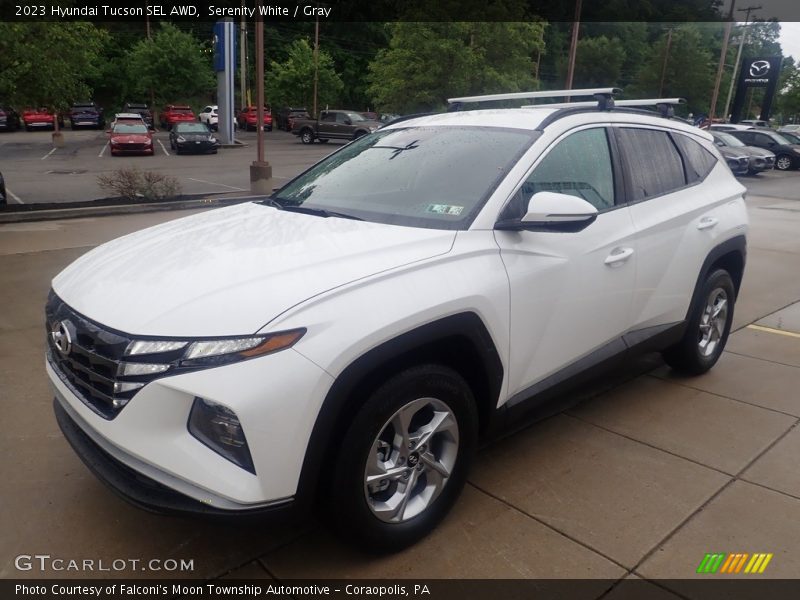 Serenity White / Gray 2023 Hyundai Tucson SEL AWD