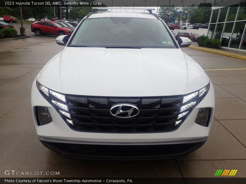 Serenity White / Gray 2023 Hyundai Tucson SEL AWD