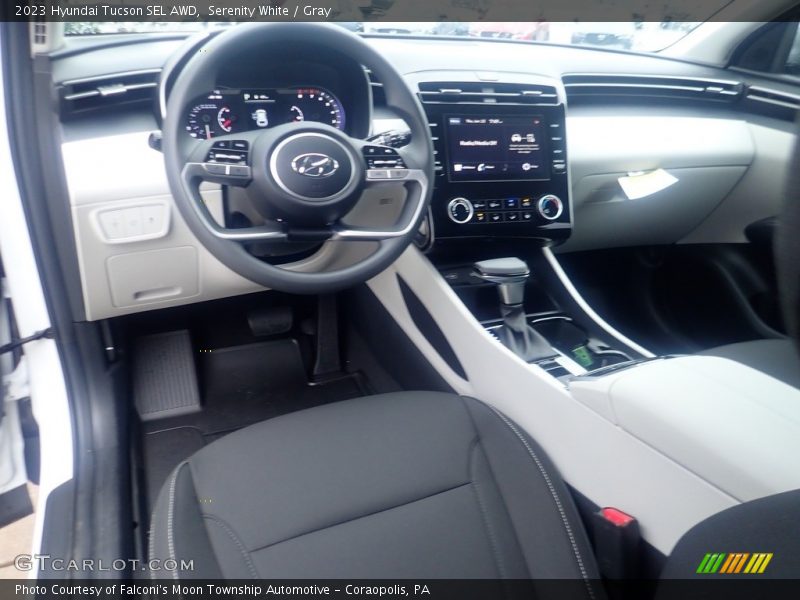 Serenity White / Gray 2023 Hyundai Tucson SEL AWD