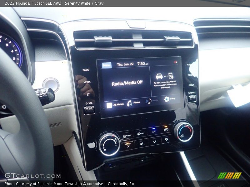 Serenity White / Gray 2023 Hyundai Tucson SEL AWD