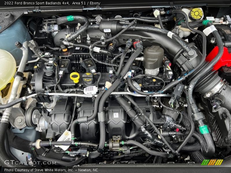  2022 Bronco Sport Badlands 4x4 Engine - 2.0 Liter Turbocharged DOHC 16-Valve Ti-VCT EcoBoost 4 Cylinder