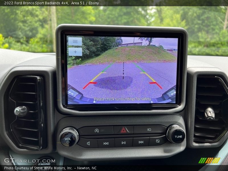 Controls of 2022 Bronco Sport Badlands 4x4
