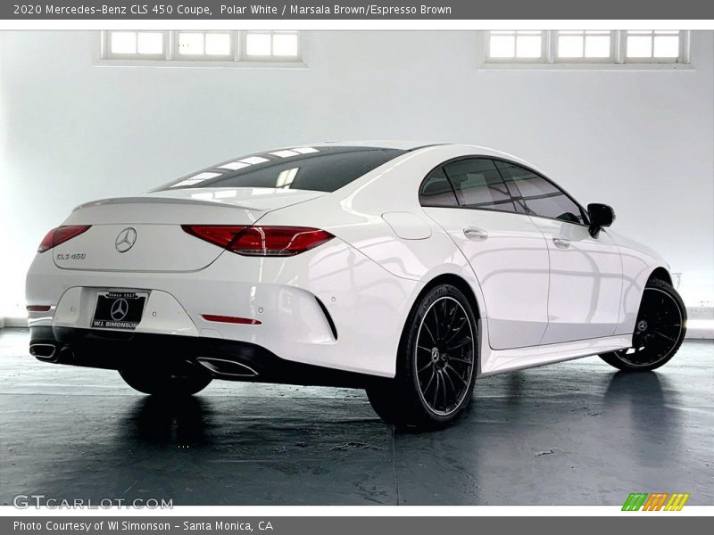 Polar White / Marsala Brown/Espresso Brown 2020 Mercedes-Benz CLS 450 Coupe