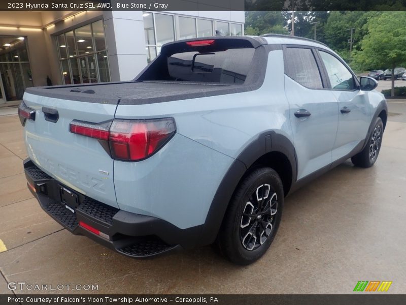 Blue Stone / Gray 2023 Hyundai Santa Cruz SEL AWD