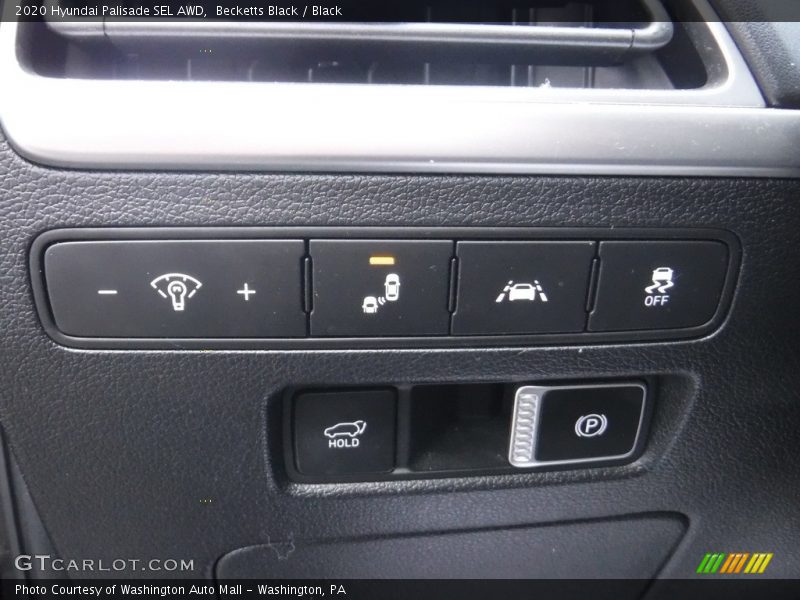 Controls of 2020 Palisade SEL AWD