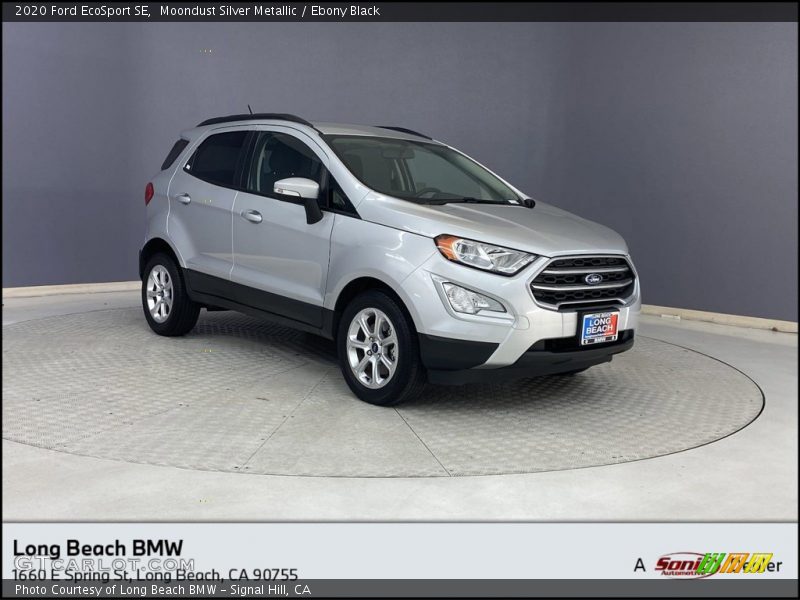Moondust Silver Metallic / Ebony Black 2020 Ford EcoSport SE