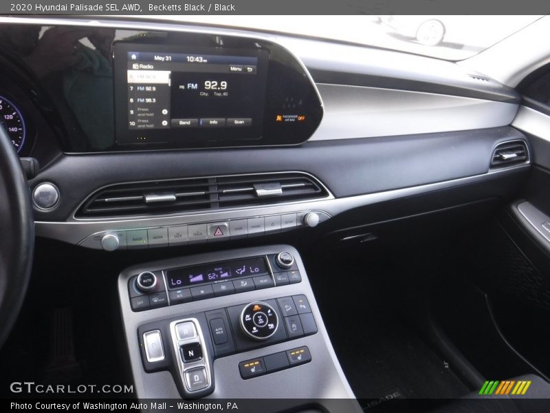 Dashboard of 2020 Palisade SEL AWD