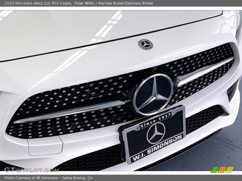 Polar White / Marsala Brown/Espresso Brown 2020 Mercedes-Benz CLS 450 Coupe