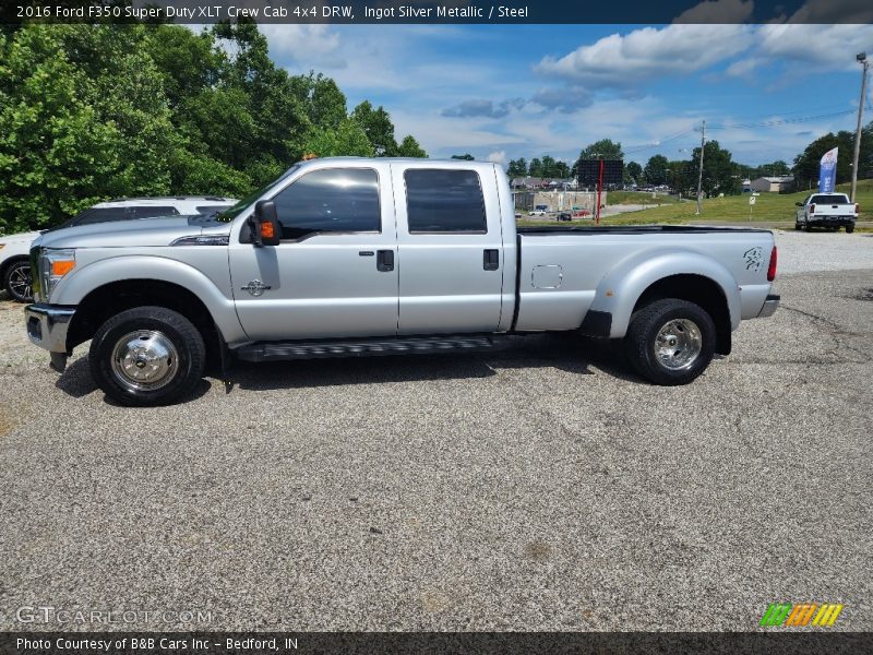 Ingot Silver Metallic / Steel 2016 Ford F350 Super Duty XLT Crew Cab 4x4 DRW