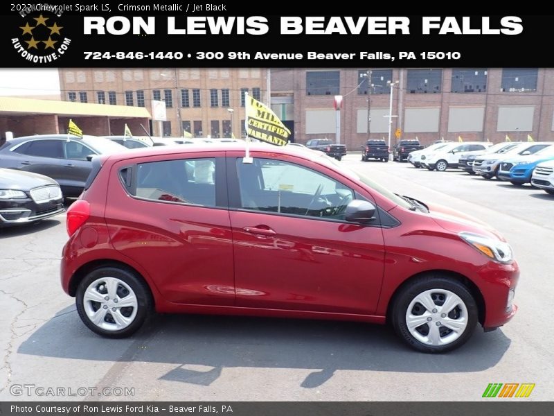 Crimson Metallic / Jet Black 2022 Chevrolet Spark LS