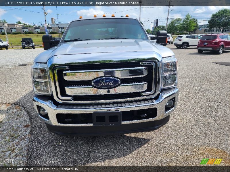 Ingot Silver Metallic / Steel 2016 Ford F350 Super Duty XLT Crew Cab 4x4 DRW