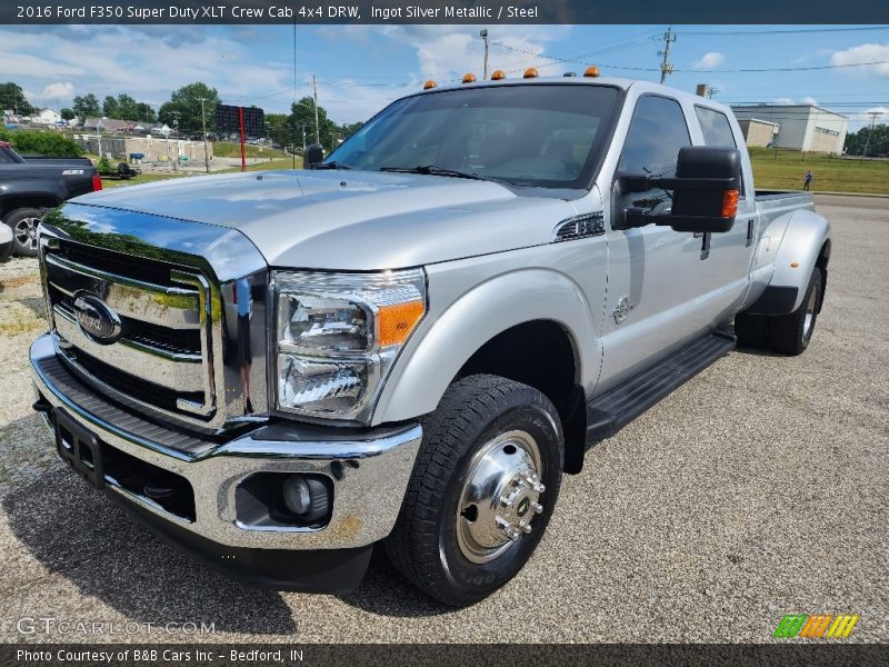 Ingot Silver Metallic / Steel 2016 Ford F350 Super Duty XLT Crew Cab 4x4 DRW