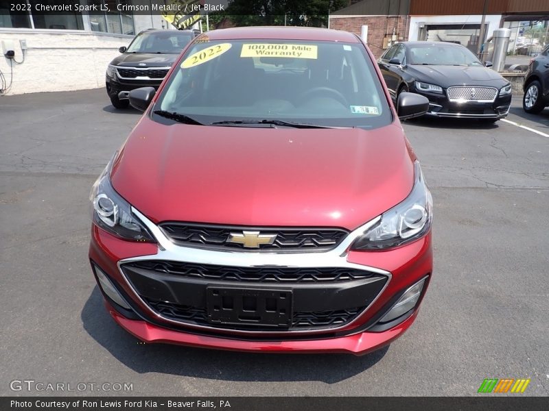 Crimson Metallic / Jet Black 2022 Chevrolet Spark LS