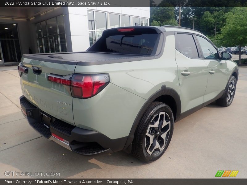 Sage Gray / Black 2023 Hyundai Santa Cruz Limited AWD