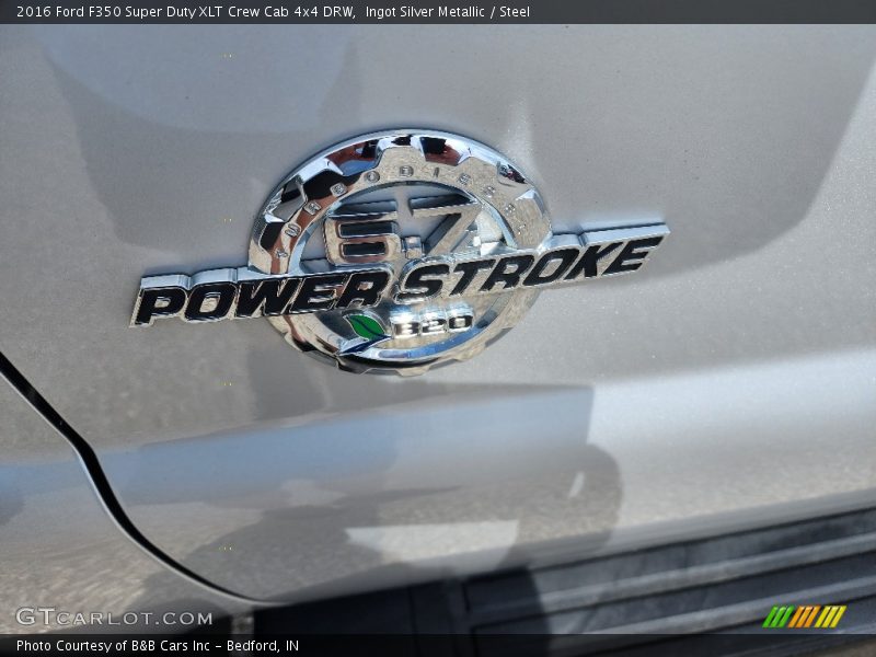 Ingot Silver Metallic / Steel 2016 Ford F350 Super Duty XLT Crew Cab 4x4 DRW