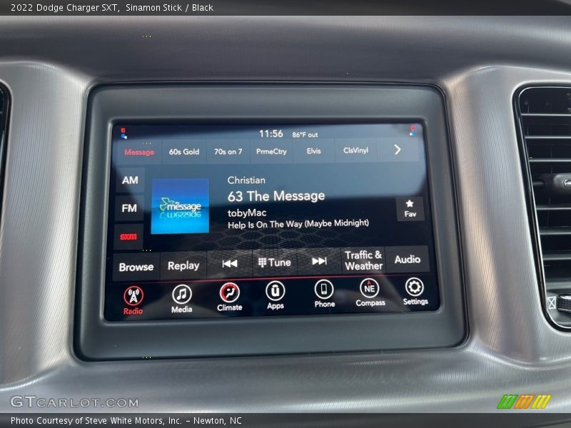 Controls of 2022 Charger SXT