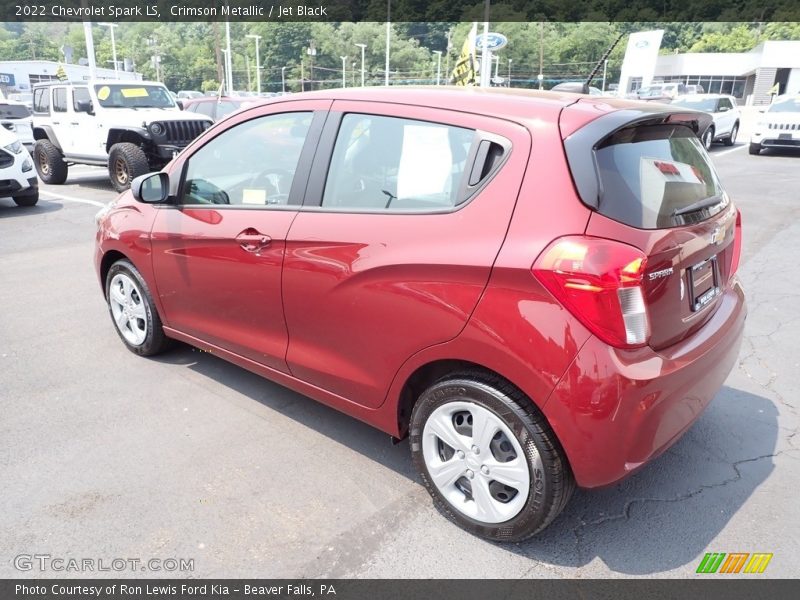 Crimson Metallic / Jet Black 2022 Chevrolet Spark LS