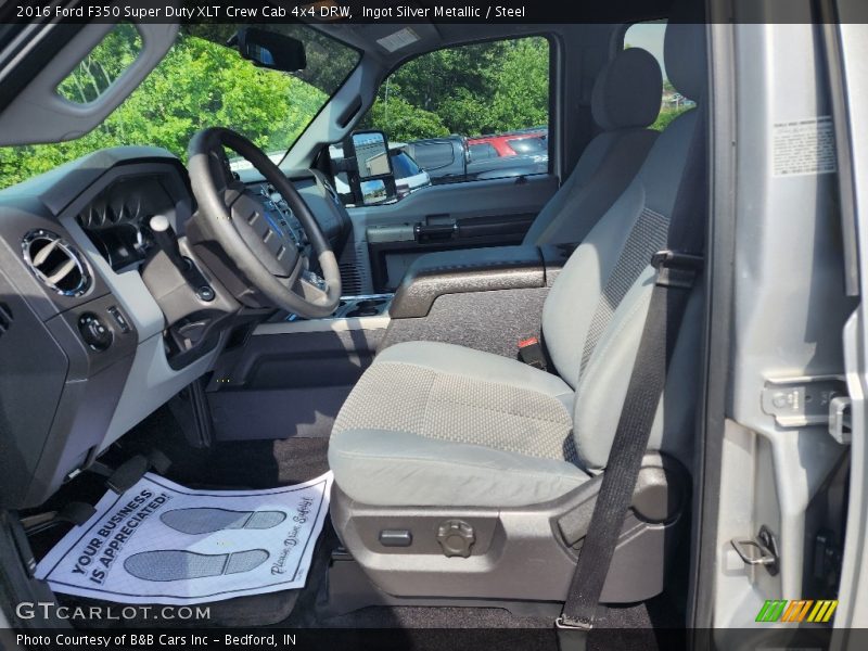 Ingot Silver Metallic / Steel 2016 Ford F350 Super Duty XLT Crew Cab 4x4 DRW