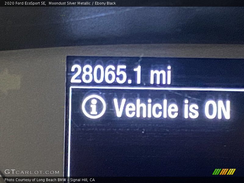 Moondust Silver Metallic / Ebony Black 2020 Ford EcoSport SE