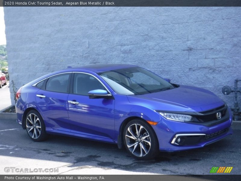  2020 Civic Touring Sedan Aegean Blue Metallic