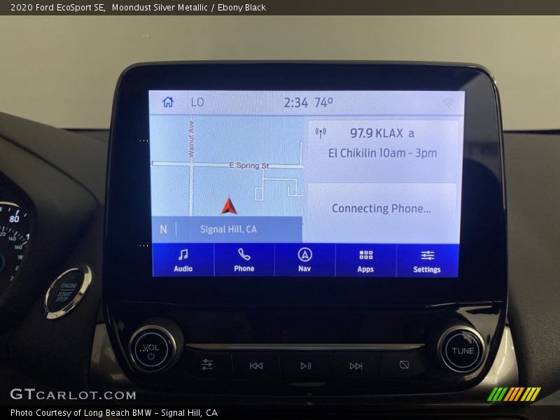 Moondust Silver Metallic / Ebony Black 2020 Ford EcoSport SE