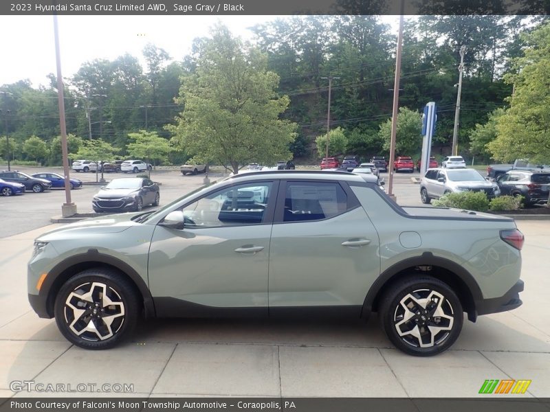 Sage Gray / Black 2023 Hyundai Santa Cruz Limited AWD